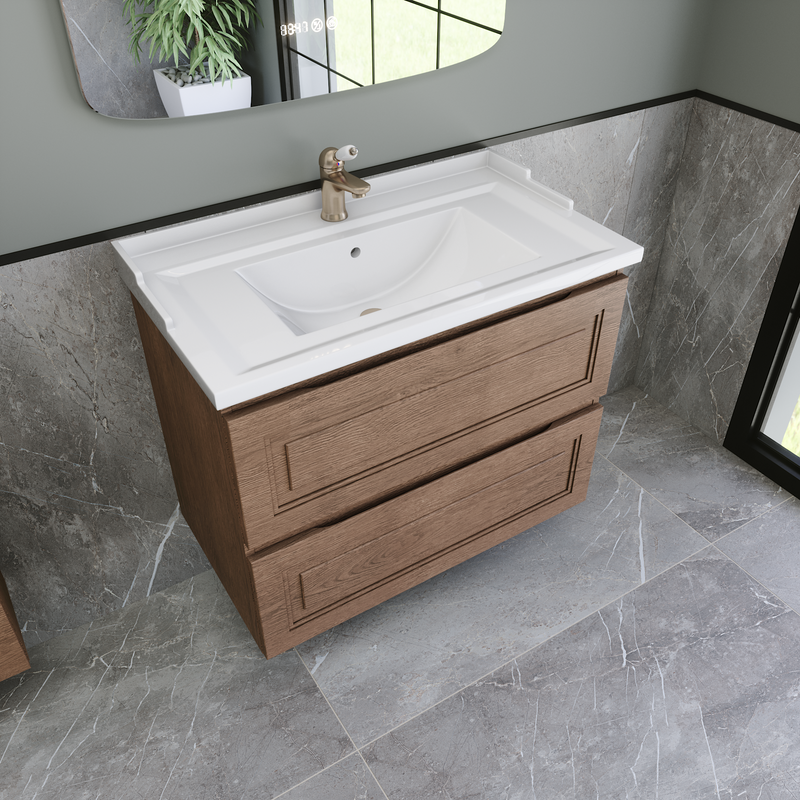 Мебель для ванной комнаты Caprigo Wales 80 светлый орех