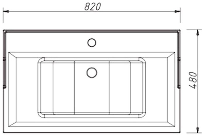 Мебель для ванной комнаты Caprigo Wales 80 светлый орех
