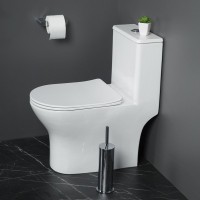 Унитаз-моноблок напольный BelBagno Lounge BB8618CPR-MN/SC безободковый, с микролифтом