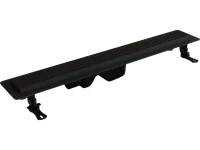 Душевой трап (лоток) RGW Drain Leo-30 черный, 60 см