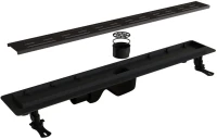 Душевой трап (лоток) RGW Drain Leo-30 черный, 60 см