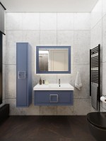 Тумба под раковину La Fenice Cubo 90 синяя