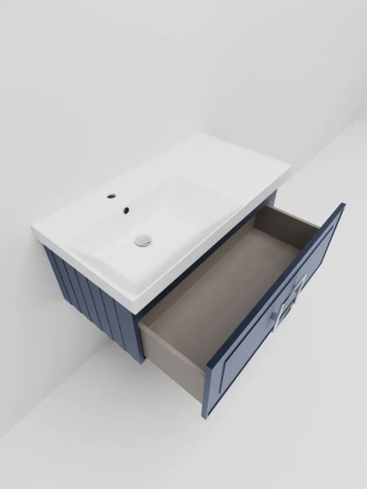 Тумба под раковину La Fenice Cubo 90 синяя