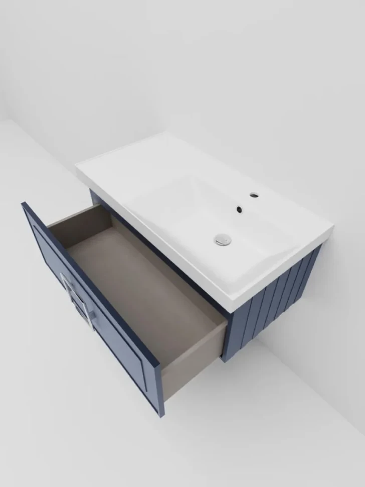 Тумба под раковину La Fenice Cubo 90 синяя