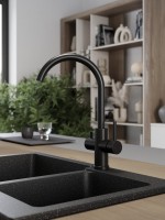 Смеситель для кухни Domaci Ливорно D8662MB матовый черный