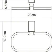 Полотенцедержатель Wasserkraft Abens K-3260 Полотенцедержатель Wasserkraft Abens K-3260