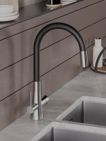 Смеситель для кухни Agger Elegant A3230322 с гибким изливом, сатин матовый