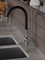 Смеситель для кухни Agger Elegant A3230322 с гибким изливом, сатин матовый