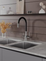 Смеситель для кухни Agger Elegant A3230322 с гибким изливом, сатин матовый