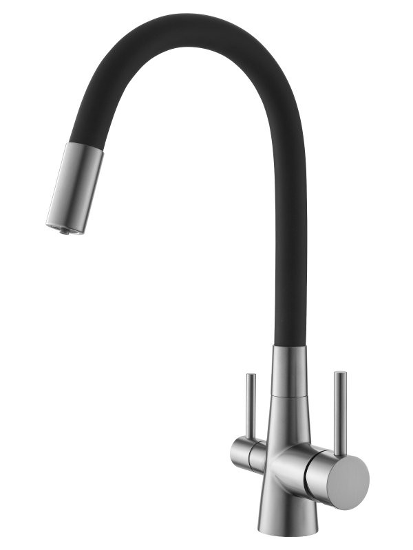 Смеситель для кухни Agger Elegant A3230322 с гибким изливом, сатин матовый