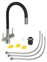 Смеситель для кухни Agger Elegant A3230322 с гибким изливом, сатин матовый