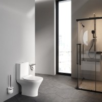 Унитаз-компакт напольный AM.PM Sense C748600SC FlashClean, безободковый, с микролифтом