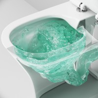 Унитаз-компакт напольный AM.PM Sense C748600SC FlashClean, безободковый, с микролифтом