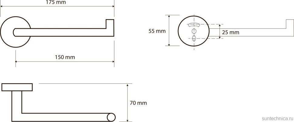 Держатель туалетной бумаги Bemeta Hematit 159212032 metalic gray polished