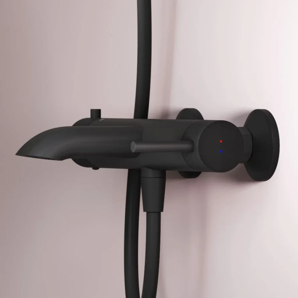 Смеситель для ванны с душем AM.PM Libre F6010022 матовый черный