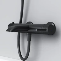 Смеситель для ванны с душем AM.PM Libre F6010022 матовый черный