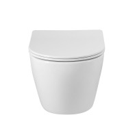 Унитаз подвесной BelBagno Sfera-r BB046CHR/SC безободковый, с микролифтом, белый глянцевый