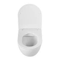 Унитаз подвесной BelBagno Sfera-r BB046CHR/SC безободковый, с микролифтом, белый глянцевый