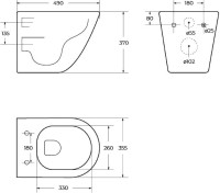 Унитаз подвесной BelBagno Sfera-r BB046CHR/SC безободковый, с микролифтом, белый глянцевый
