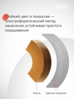 Смеситель для раковины IDDIS AIGBC00i01K с донным клапаном, хром матовый