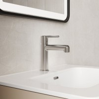 Смеситель для раковины IDDIS AIGBC00i01K с донным клапаном, хром матовый