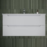Мебель для ванной комнаты Sancos Norma 2.0 100 см белый глянец