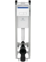 Комплект Унитаз подвесной Ideal Standard Tesi T355101 безободковый с микролифтом + Инсталляция Prosys Eco Frame M E2332AC кнопка смыва белая