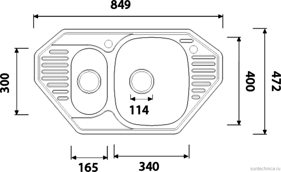 Мойка кухонная Kaiser KSS-8547