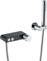 Смеситель для ванны с душем Boheme Stick 123-BCR black diamond chrome