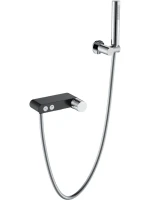 Смеситель для ванны с душем Boheme Stick 123-BCR black diamond chrome