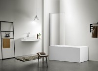 Шторка на ванну AQUATEK AQ DEL SBA 08015CH 80х150 см