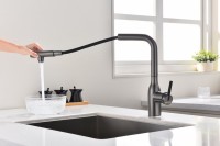 Смеситель для кухни Paulmark Viper Vi213105-GM вороненая сталь Смеситель для кухни Paulmark Viper Vi213105-GM вороненая сталь