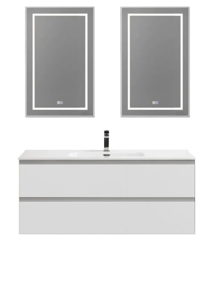 Мебель для ванной комнаты BelBagno Kraft 120 подвесная, bianco opaco, раковина bb1200etl