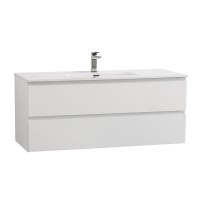 Мебель для ванной комнаты BelBagno Kraft 120 подвесная, bianco opaco, раковина bb1200etl