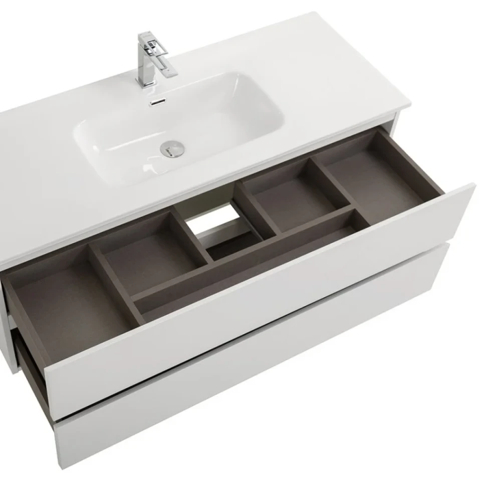 Мебель для ванной комнаты BelBagno Kraft 120 подвесная, bianco opaco, раковина bb1200etl