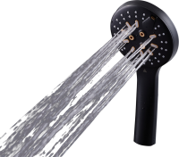 Смеситель с длинным изливом для ванны Fashun A2281-7 черный