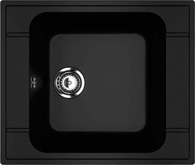 Мойка кухонная Ulgran U-604 -344 ультра-черная