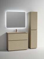 Тумба с раковиной Sancos Folk Floor 100 напольная, капучино, раковина CN7013MC