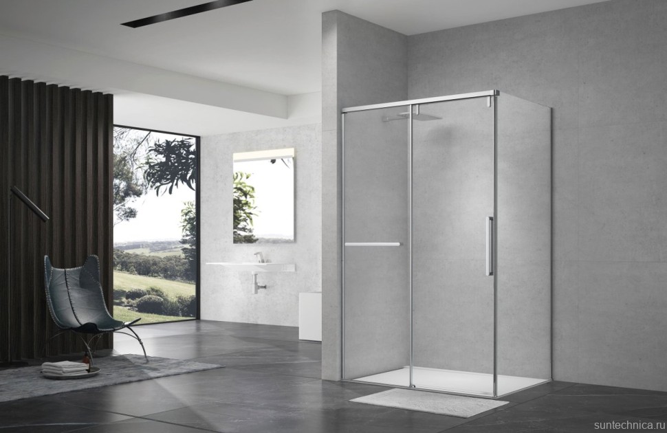 Душевой уголок Terminus Альба 02 2ES90х120C 90х120, хром