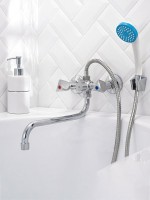 Смеситель с длинным изливом для ванны РМС SL119-143 хром