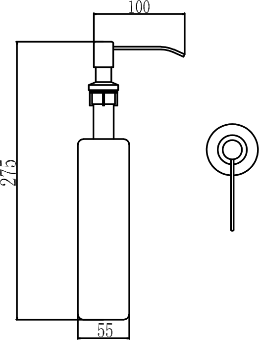 Дозатор для кухонной мойки Savol S-ZY001L сатин