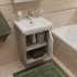 Мебель для ванной DIWO Самара 50 дуб скандинавский, подвесная (комплект, гарнитур)