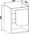 Мебель для ванной DIWO Самара 50 дуб скандинавский, подвесная (комплект, гарнитур)