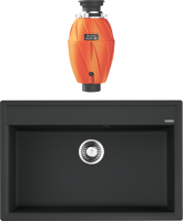 Комплект Мойка Omoikiri Daisen 77-BL черная + Измельчитель Nagare 750 Комплект Мойка Omoikiri Daisen 77-BL черная + Измельчитель Nagare 750