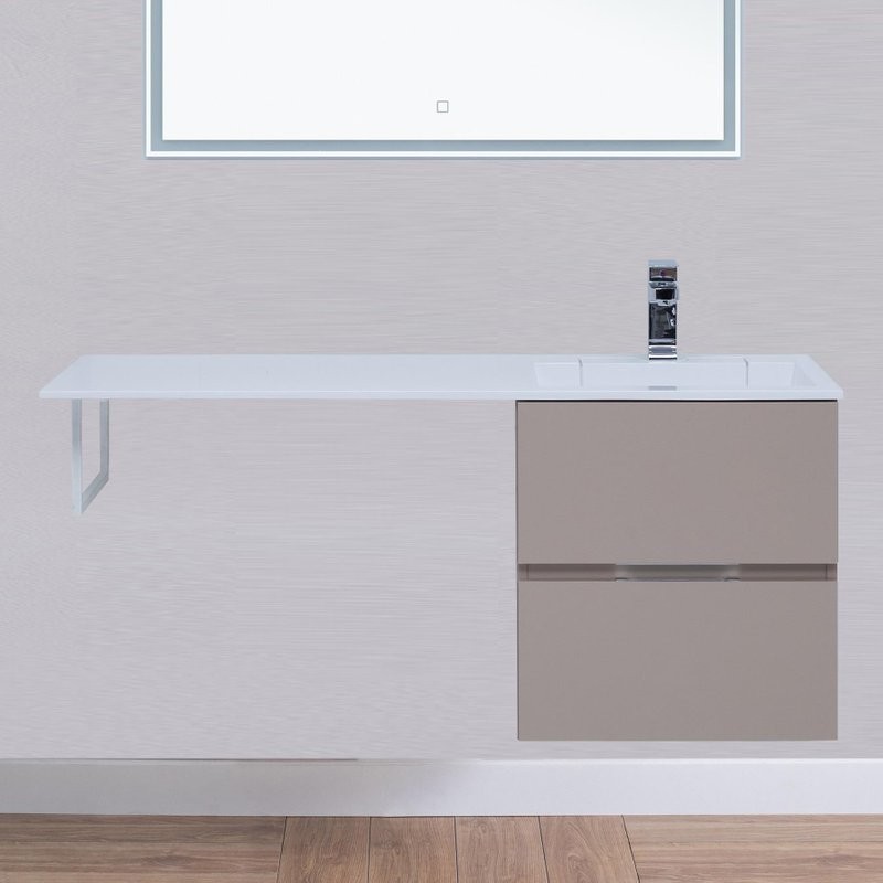 Тумба с раковиной Aquanet Алвита 48 капучино R