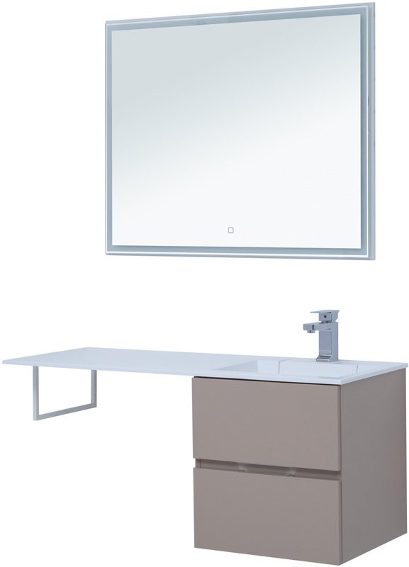 Тумба с раковиной Aquanet Алвита 48 капучино R