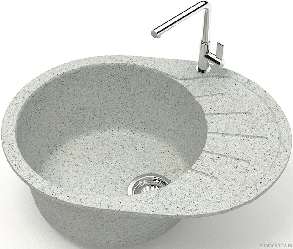 Мойка кухонная AZARIO Light 00079923 светло-серая