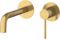 Смеситель для раковины Cezares Relax RELAX-BLI2-1 С ВНУТРЕННЕЙ ЧАСТЬЮ, брашированное золото