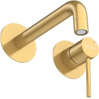 Смеситель для раковины Cezares Relax RELAX-BLI2-1 С ВНУТРЕННЕЙ ЧАСТЬЮ, брашированное золото