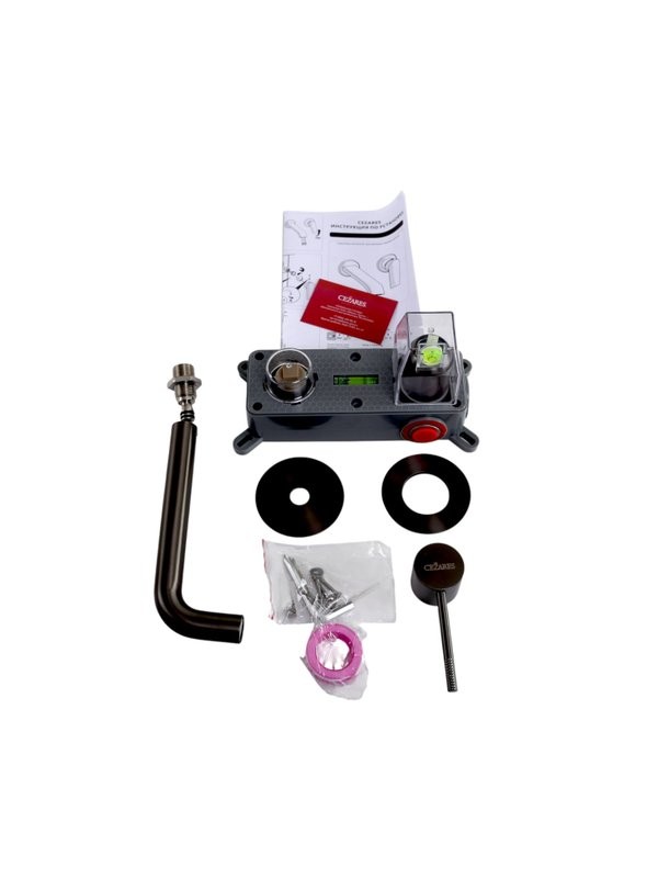 Смеситель для раковины Cezares Relax RELAX-BLI2-1 С ВНУТРЕННЕЙ ЧАСТЬЮ, брашированное золото